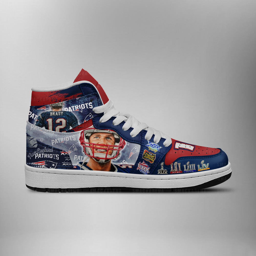 Brady New England Patriots AJ1 Shoes | AU82