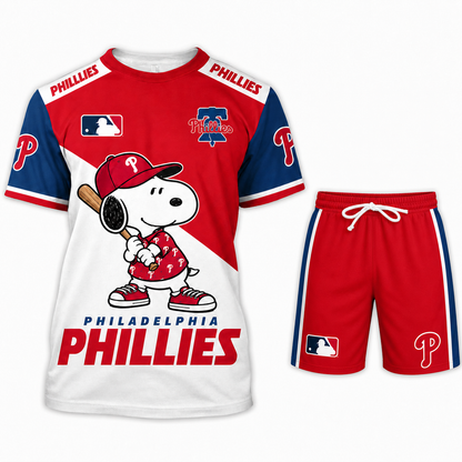 MLB Fan Set — Matching T-Shirt & Shorts | All 30 Teams Available