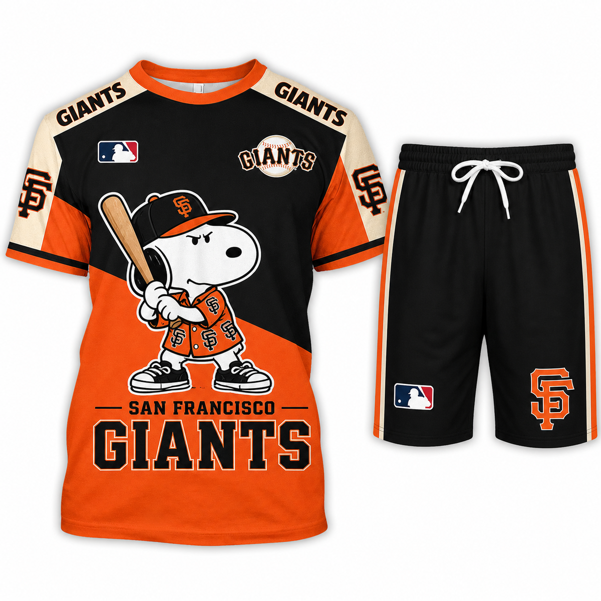 MLB Fan Set — Matching T-Shirt & Shorts | All 30 Teams Available