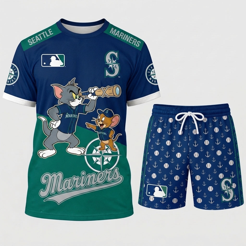 All USA Baseball Teams Inspired Fan Set — Graphic Jersey And Shorts Combo Outfit