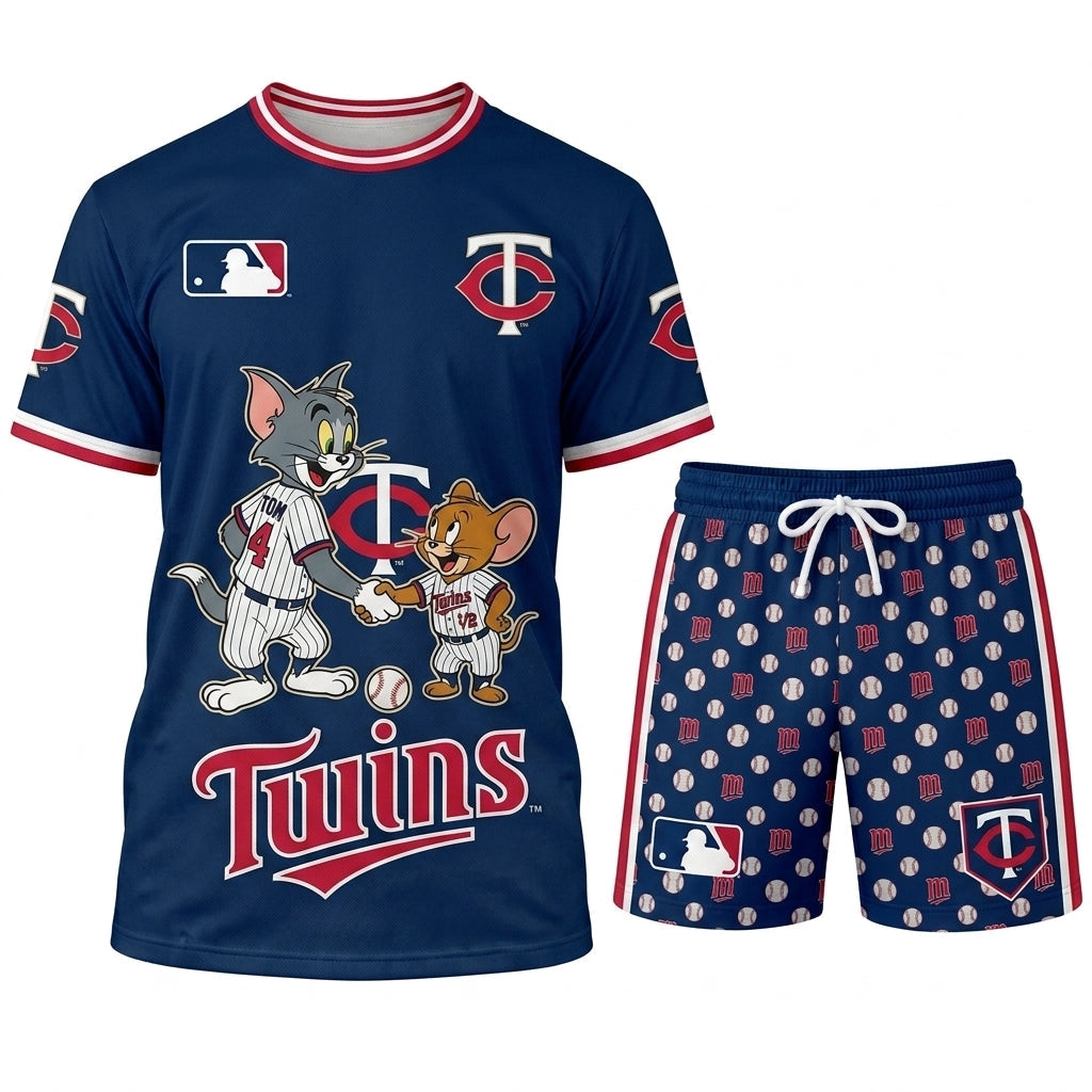 All USA Baseball Teams Inspired Fan Set — Graphic Jersey And Shorts Combo Outfit