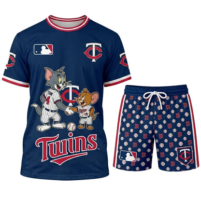 All USA Baseball Teams Inspired Fan Set — Graphic Jersey And Shorts Combo Outfit