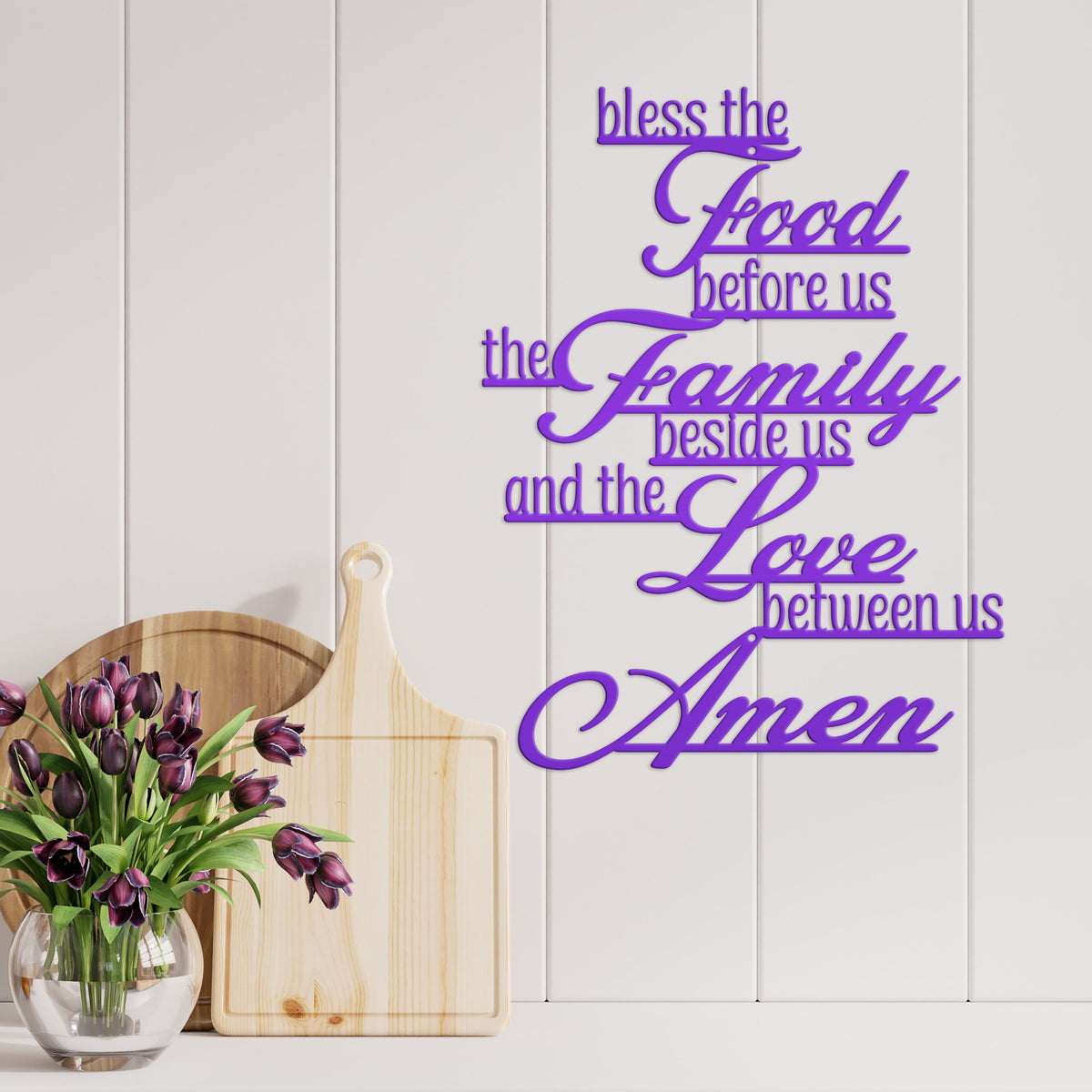 Christian Prayer Wall Sign - Metal Christian Prayer Sign