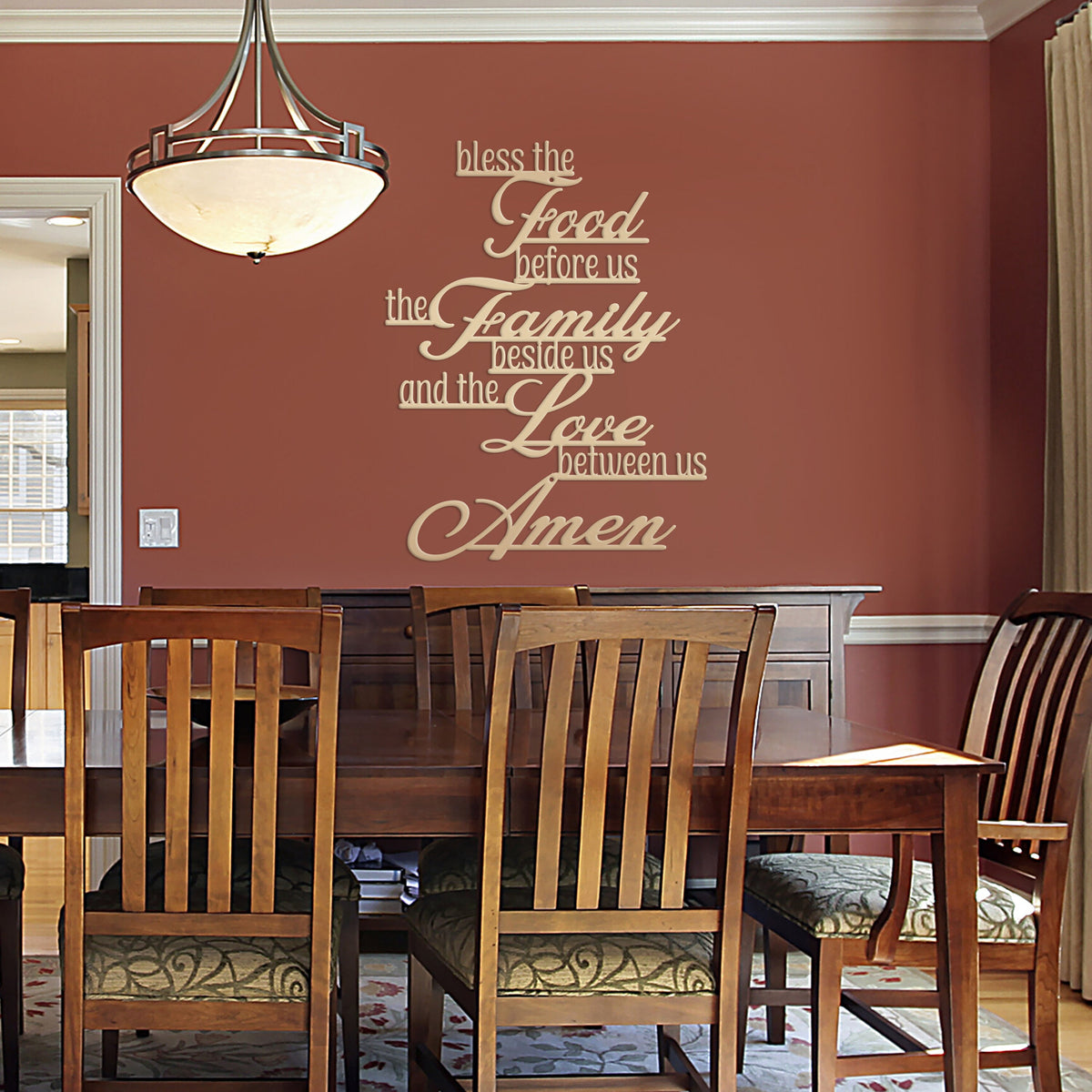 Christian Prayer Wall Sign - Metal Christian Prayer Sign