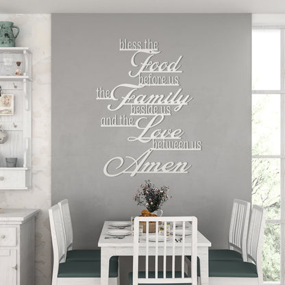 Christian Prayer Wall Sign - Metal Christian Prayer Sign