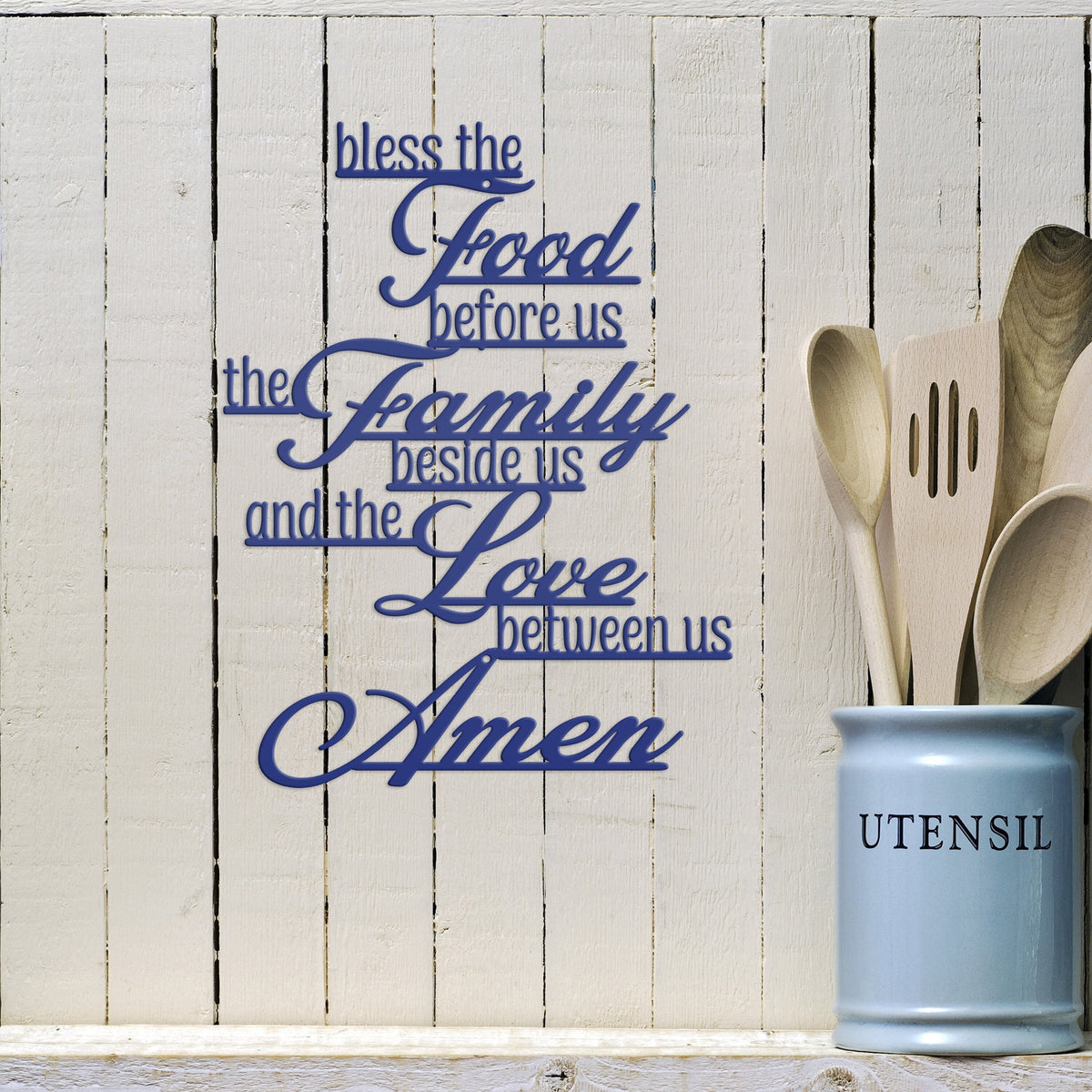 Christian Prayer Wall Sign - Metal Christian Prayer Sign