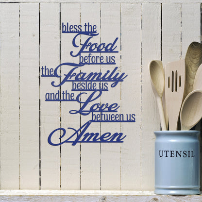 Christian Prayer Wall Sign - Metal Christian Prayer Sign