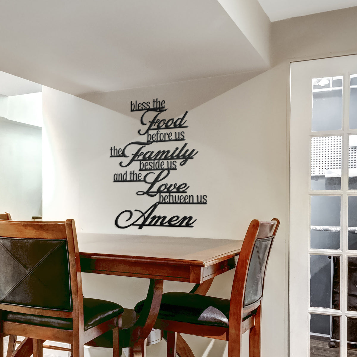 Christian Prayer Wall Sign - Metal Christian Prayer Sign