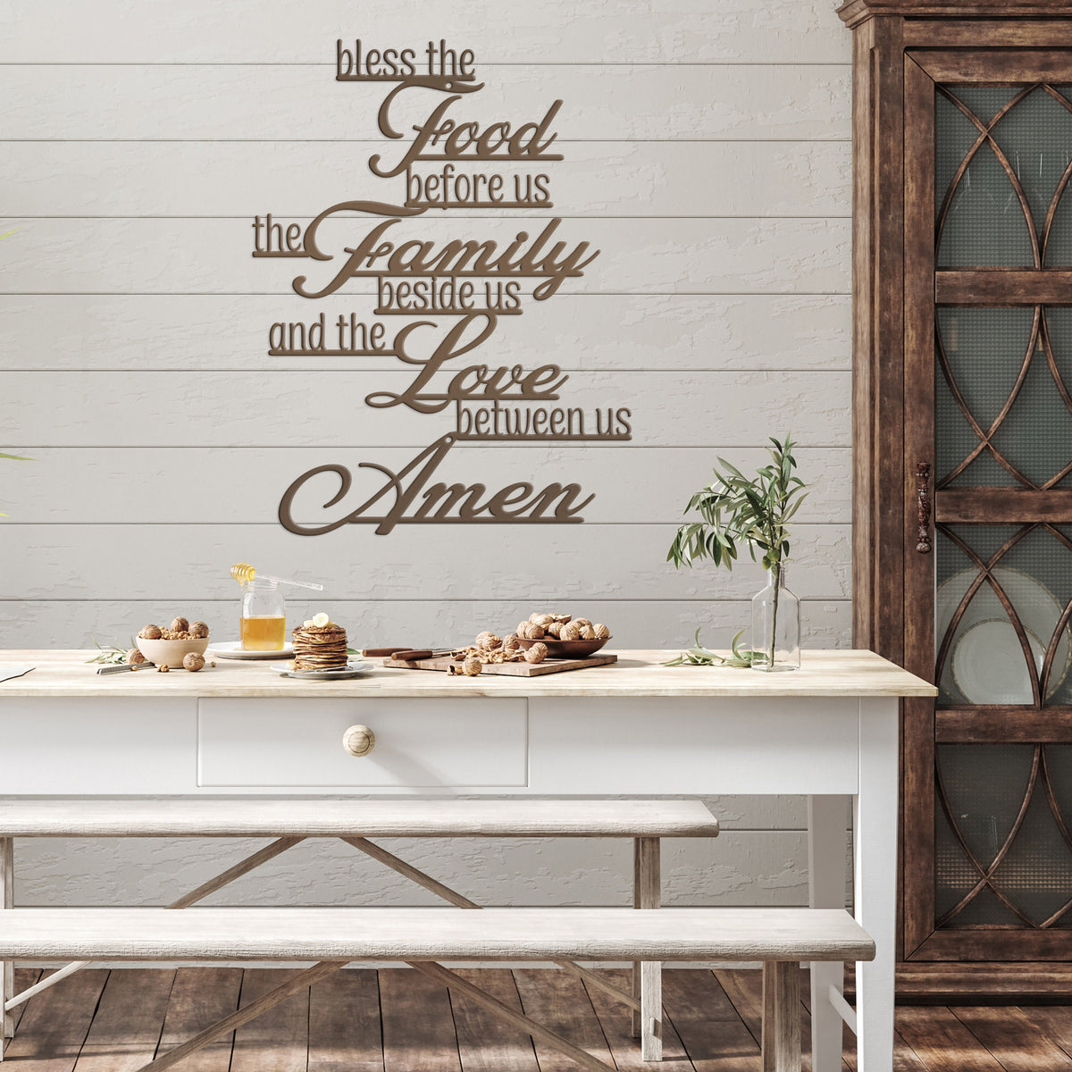 Christian Prayer Wall Sign - Metal Christian Prayer Sign