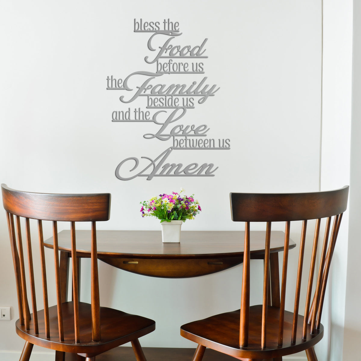 Christian Prayer Wall Sign - Metal Christian Prayer Sign