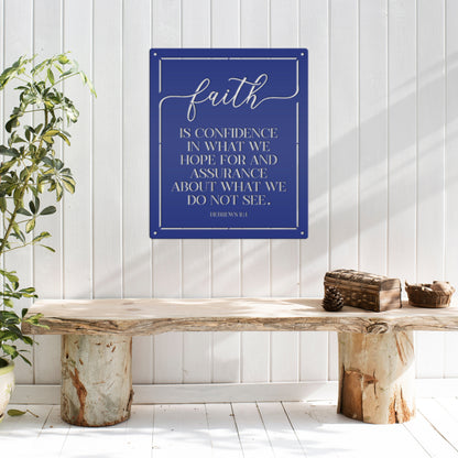 Bible Verse Sign, Christian Home Decor, Hebrews 11 Bible verse about Faith, Makes a unique gift idea.