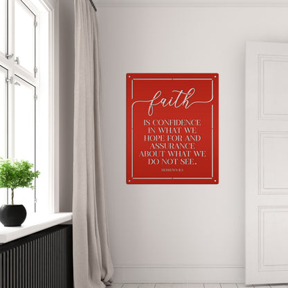 Bible Verse Sign, Christian Home Decor, Hebrews 11 Bible verse about Faith, Makes a unique gift idea.