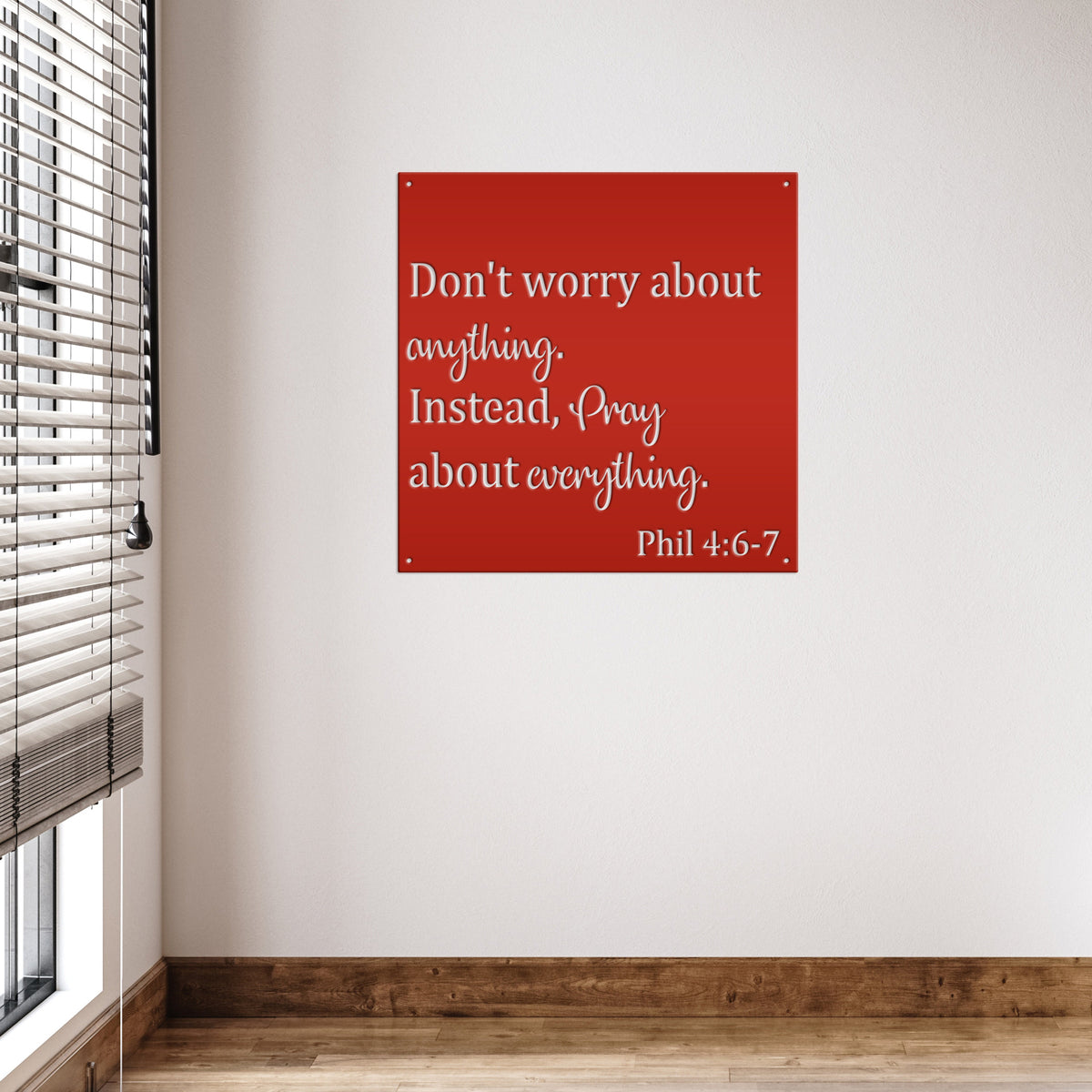 Bible Verse Sign - Christian Wall Art