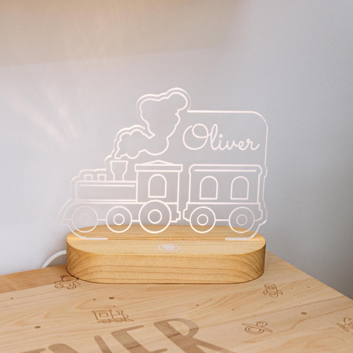 Personalized Train Night Light - Birthday & Easter Gifts For Kids
