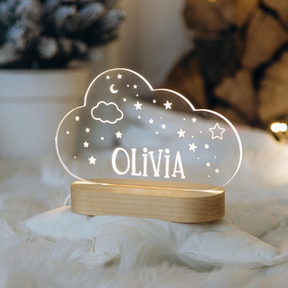 Personalized Cloud Night Light - Kids Room Decor - Easter Gifts For Kids