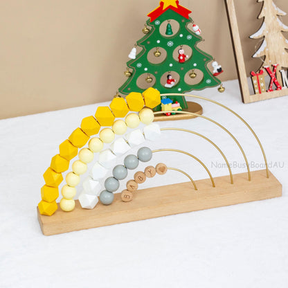 Wooden Name Abacus, Custom Name Abacus,Baby birthday gifts, Christmas gifts, first-meeting gifts