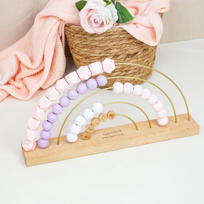 Wooden Name Abacus, Custom Name Abacus,Baby birthday gifts, Christmas gifts, first-meeting gifts