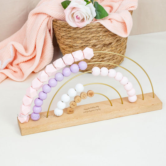 Wooden Name Abacus, Custom Name Abacus,Baby birthday gifts, Christmas gifts, first-meeting gifts