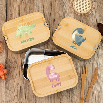 Girls Boys Lunch Box,First Day of School Gift,Custom Engraved Kids Name Lunch Box,Back to School,Kindergarten,Handmade Children's Lunch Box