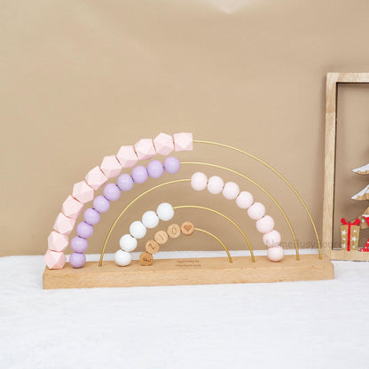 Wooden Name Abacus, Custom Name Abacus,Baby birthday gifts, Christmas gifts, first-meeting gifts