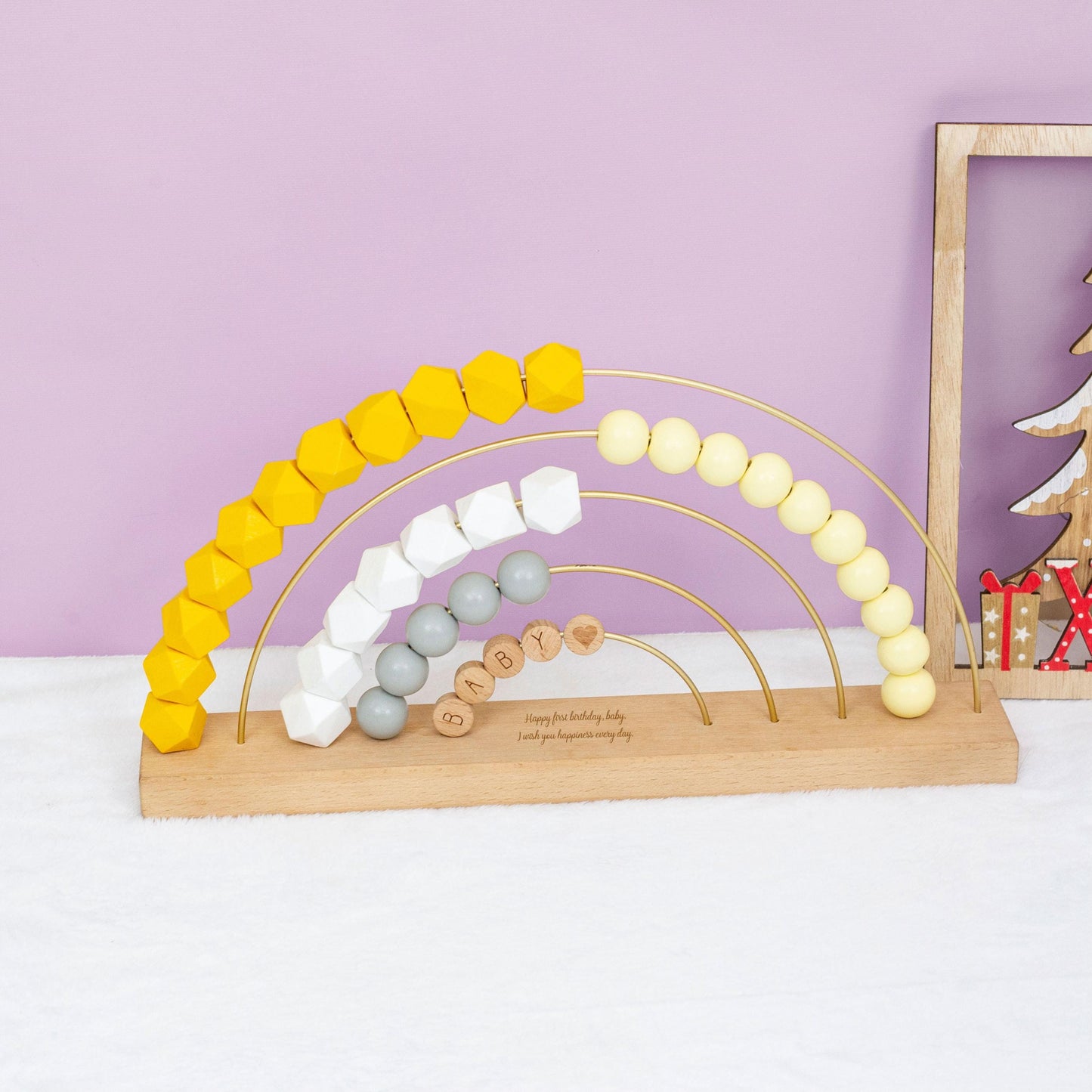 Wooden Name Abacus, Custom Name Abacus,Baby birthday gifts, Christmas gifts, first-meeting gifts