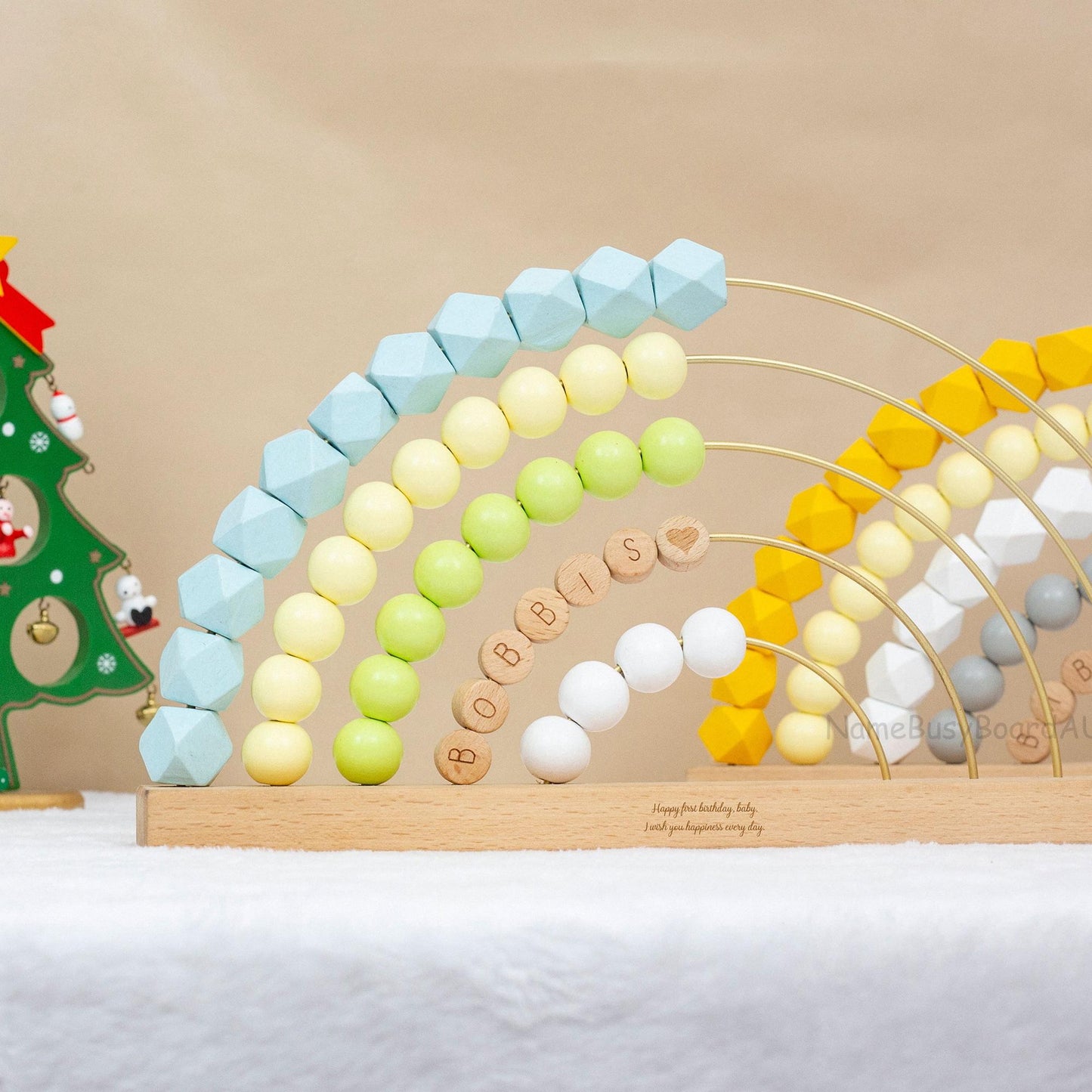 Personalized Baby Abacus, Wooden Name Abacus, Children's Handmade Toys, Children's Birthday Gifts,, Parenting Counting Toys