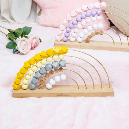 Customized rainbow name abacus,children's abacus toys,Baby Room Decor,Christmas and Birthday Gifts for Infants Aged 1-3