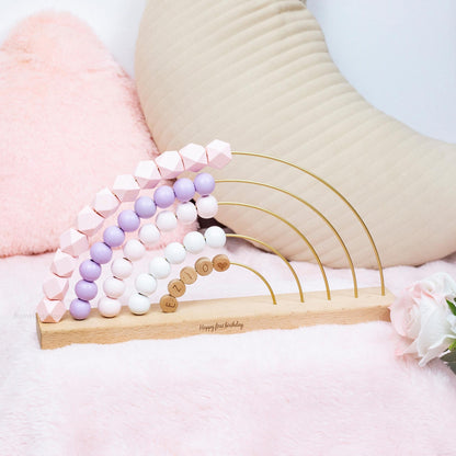 Personalized Baby Abacus, Wooden Name Abacus, Children's Handmade Toys, Children's Birthday Gifts,, Parenting Counting Toys