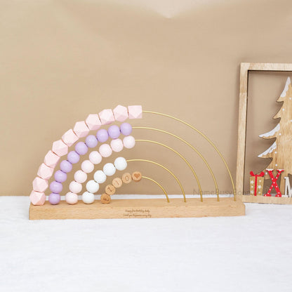Personalized Baby Abacus, Wooden Name Abacus, Children's Handmade Toys, Children's Birthday Gifts,, Parenting Counting Toys