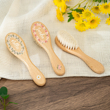 Personalized Baby Hairbrush with Baby Name, Toddler, Baby Shower Gift