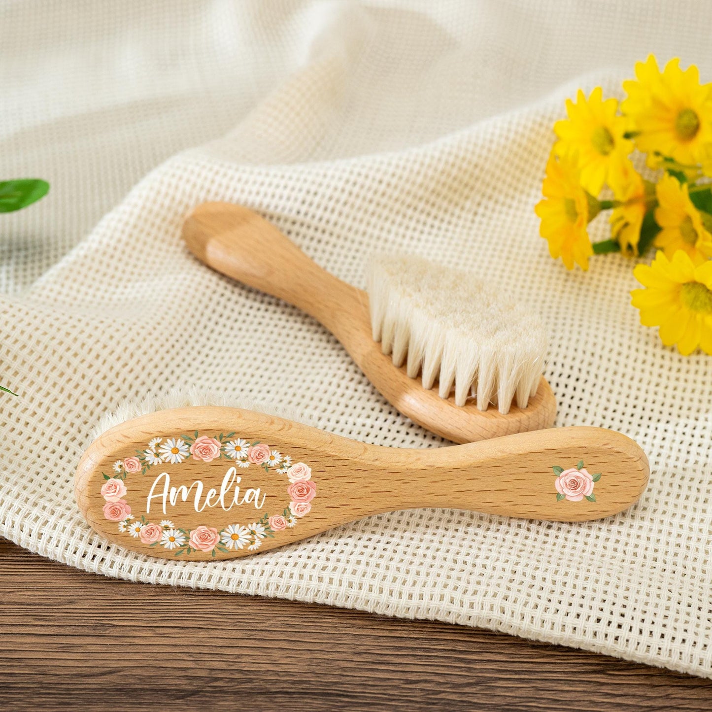 Personalized Baby Hairbrush with Baby Name, Toddler, Baby Shower Gift