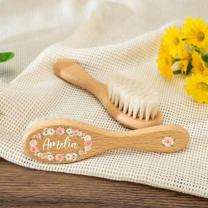 Personalized Baby Hairbrush with Baby Name, Toddler, Baby Shower Gift
