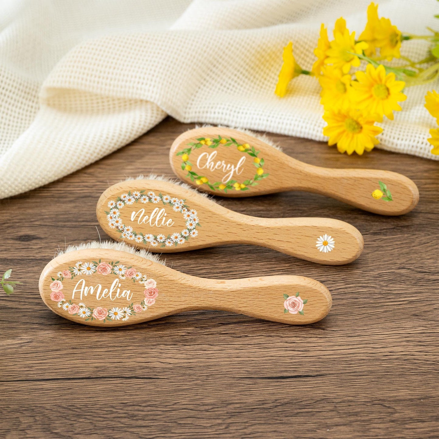 Personalized Baby Hairbrush with Baby Name, Toddler, Baby Shower Gift