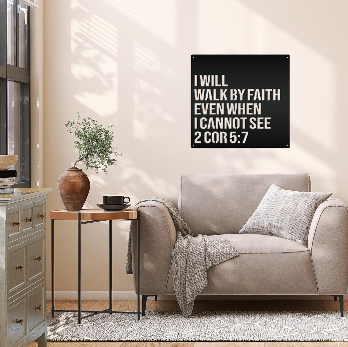 Christian Wall Art - 2 Corinthians 5:7 -Bible Verse