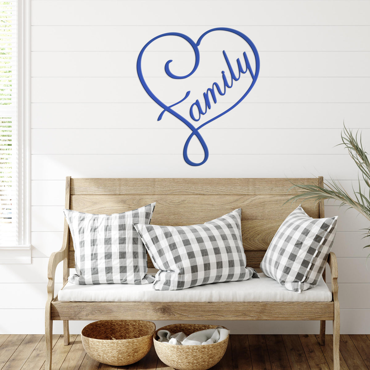 Metal Family Heart - Decorative Family Heart