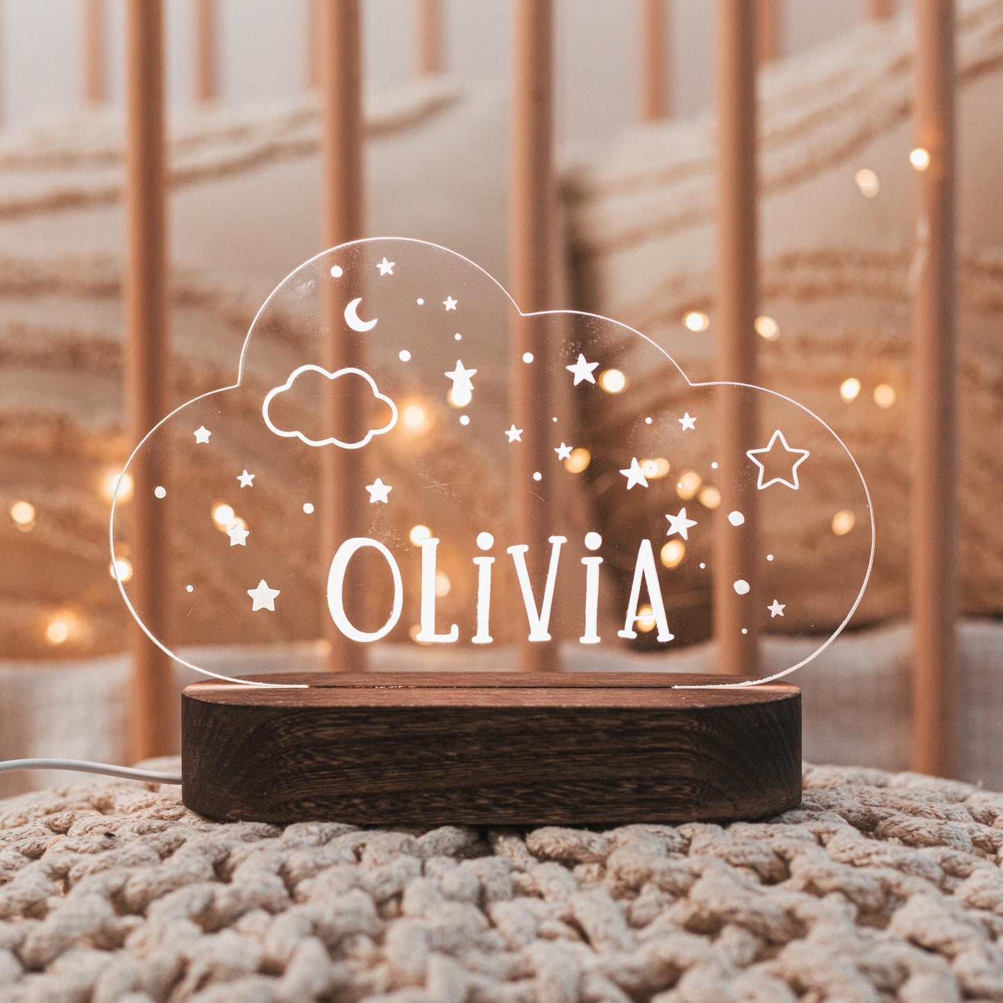 Personalized Train Night Light Baby Boy Night Light Train Nursery Decor Cute Baby Personalized Gift Easter Gifts For Kids