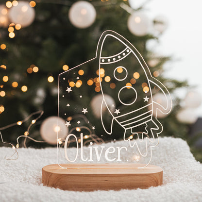 Rocket Night Light by BusyPuzzle