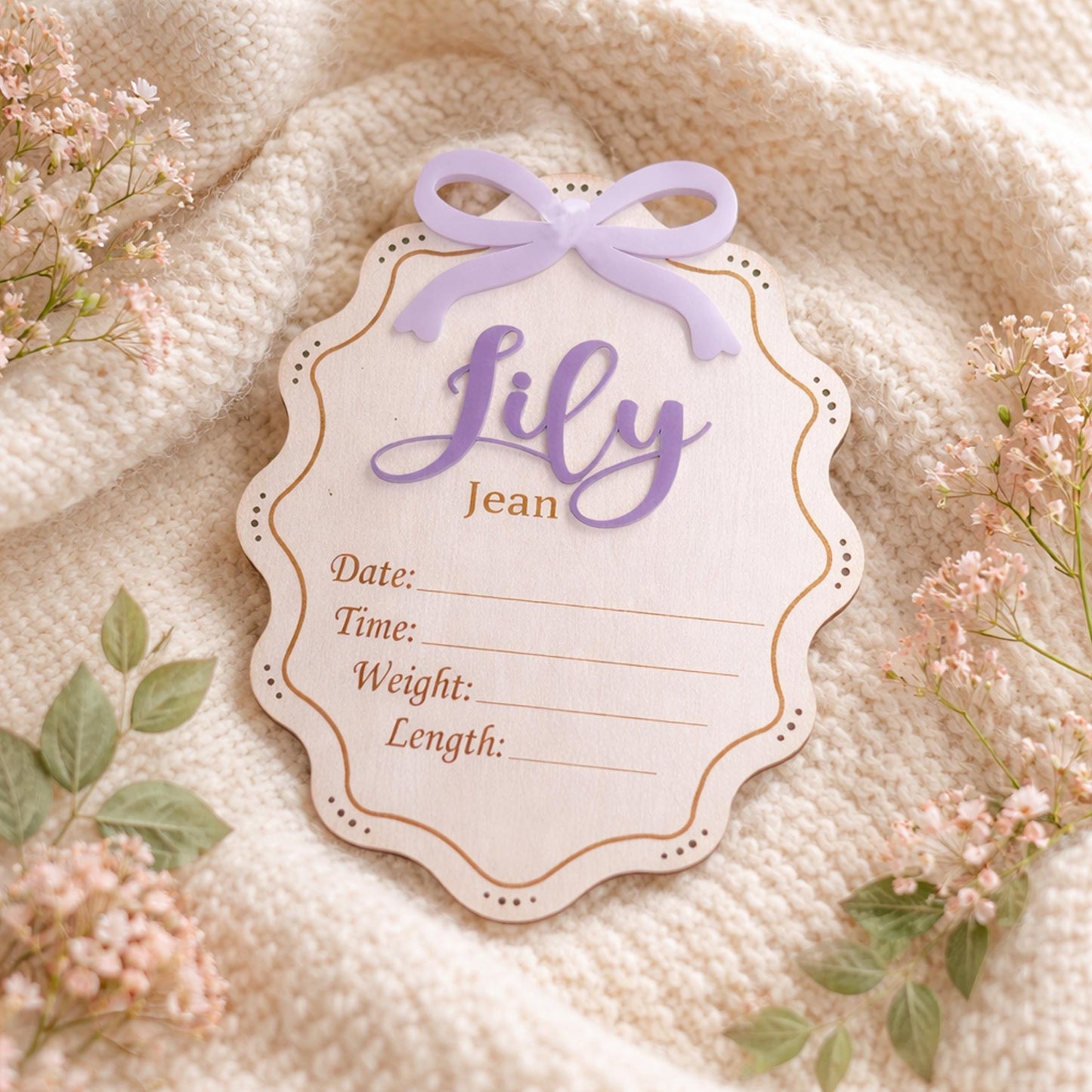 Personalised Bow Pregnancy Announcement Sign, Wooden Due Date Plaque l Baby Due Disc, Social Media Photo Prop, Coming Soon Pregnancy Gift