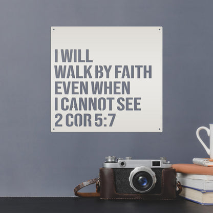 Christian Wall Art - 2 Corinthians 5:7 -Bible Verse