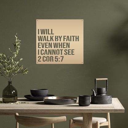 Christian Wall Art - 2 Corinthians 5:7 -Bible Verse