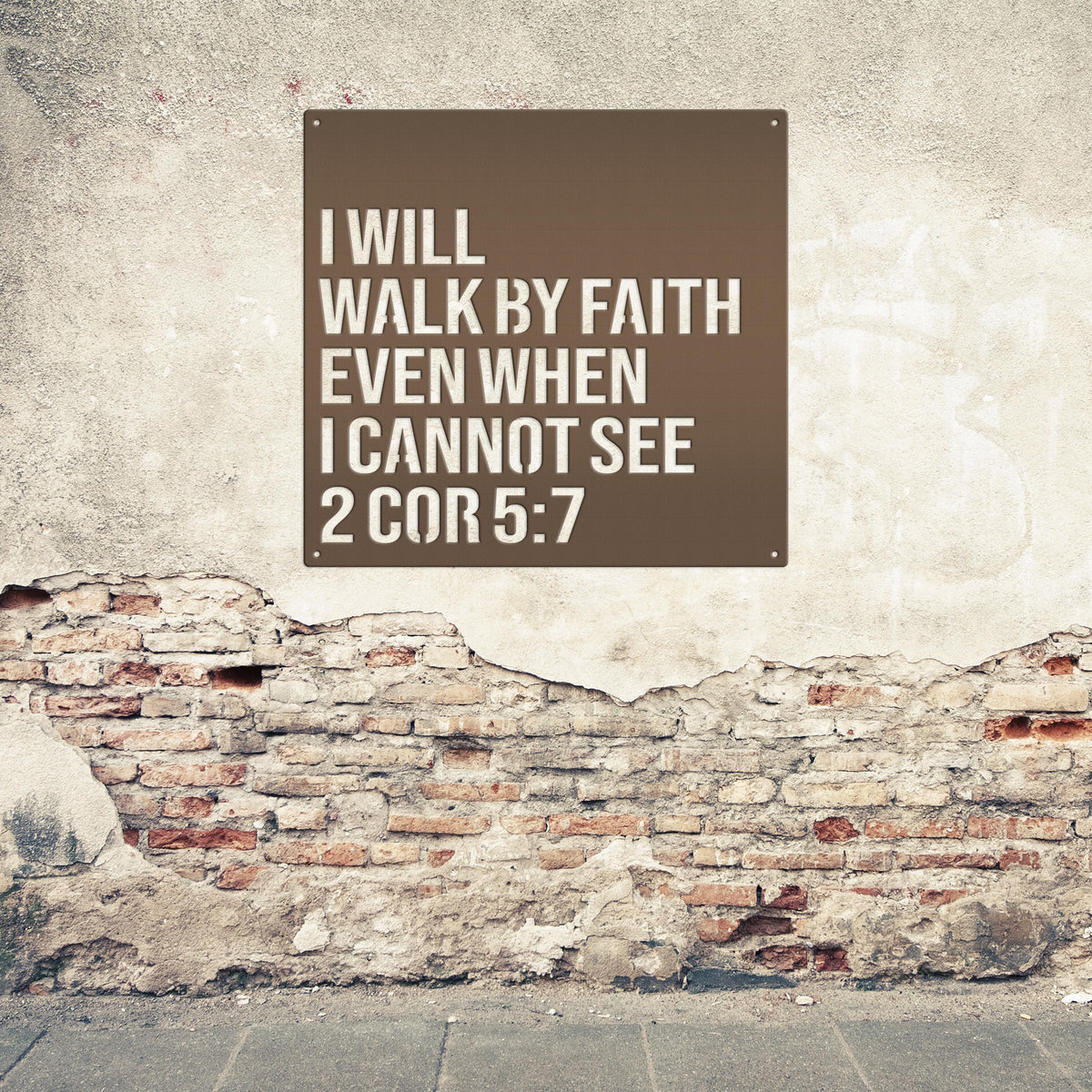 Christian Wall Art - 2 Corinthians 5:7 -Bible Verse
