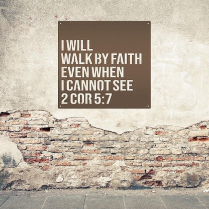 Christian Wall Art - 2 Corinthians 5:7 -Bible Verse