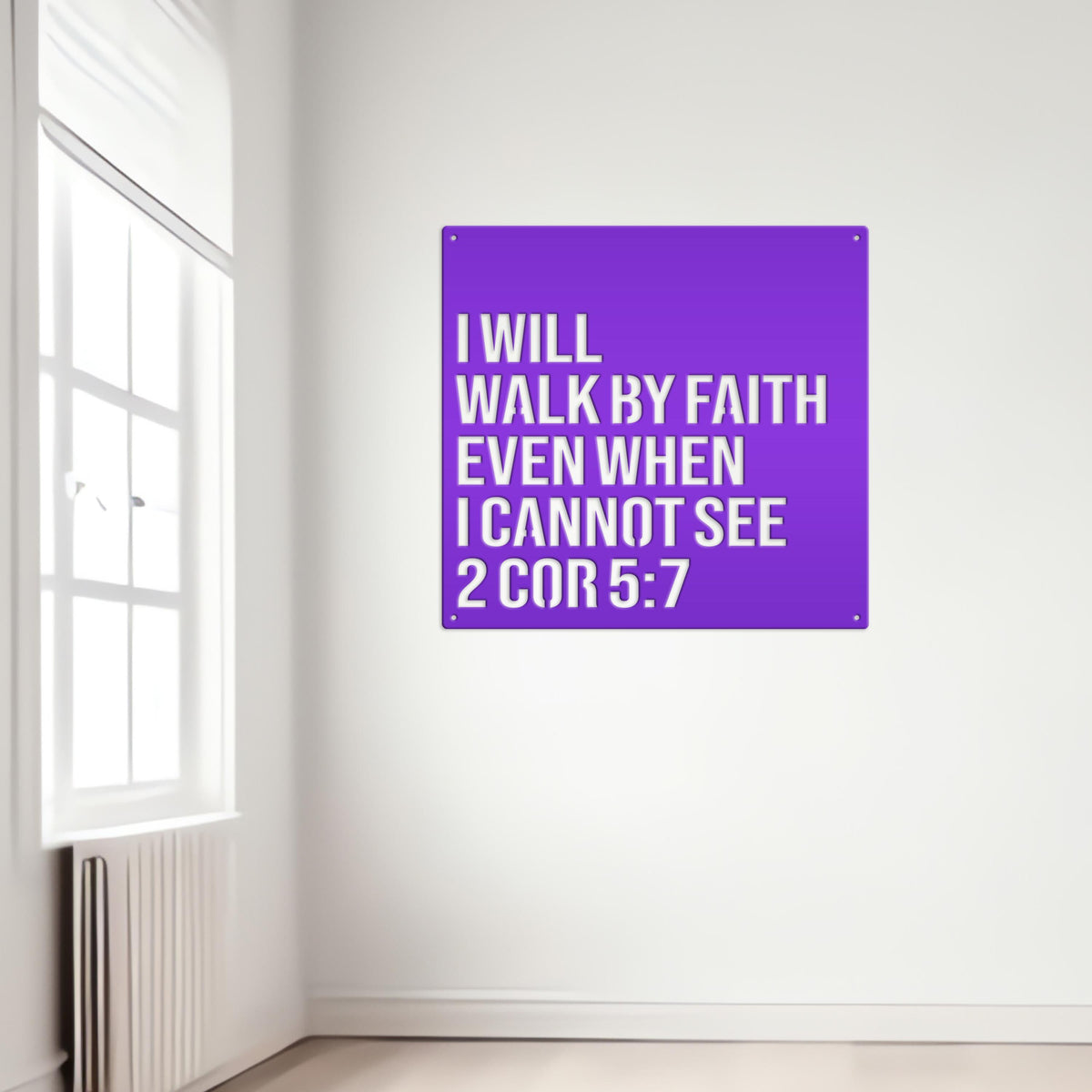 Christian Wall Art - 2 Corinthians 5:7 -Bible Verse