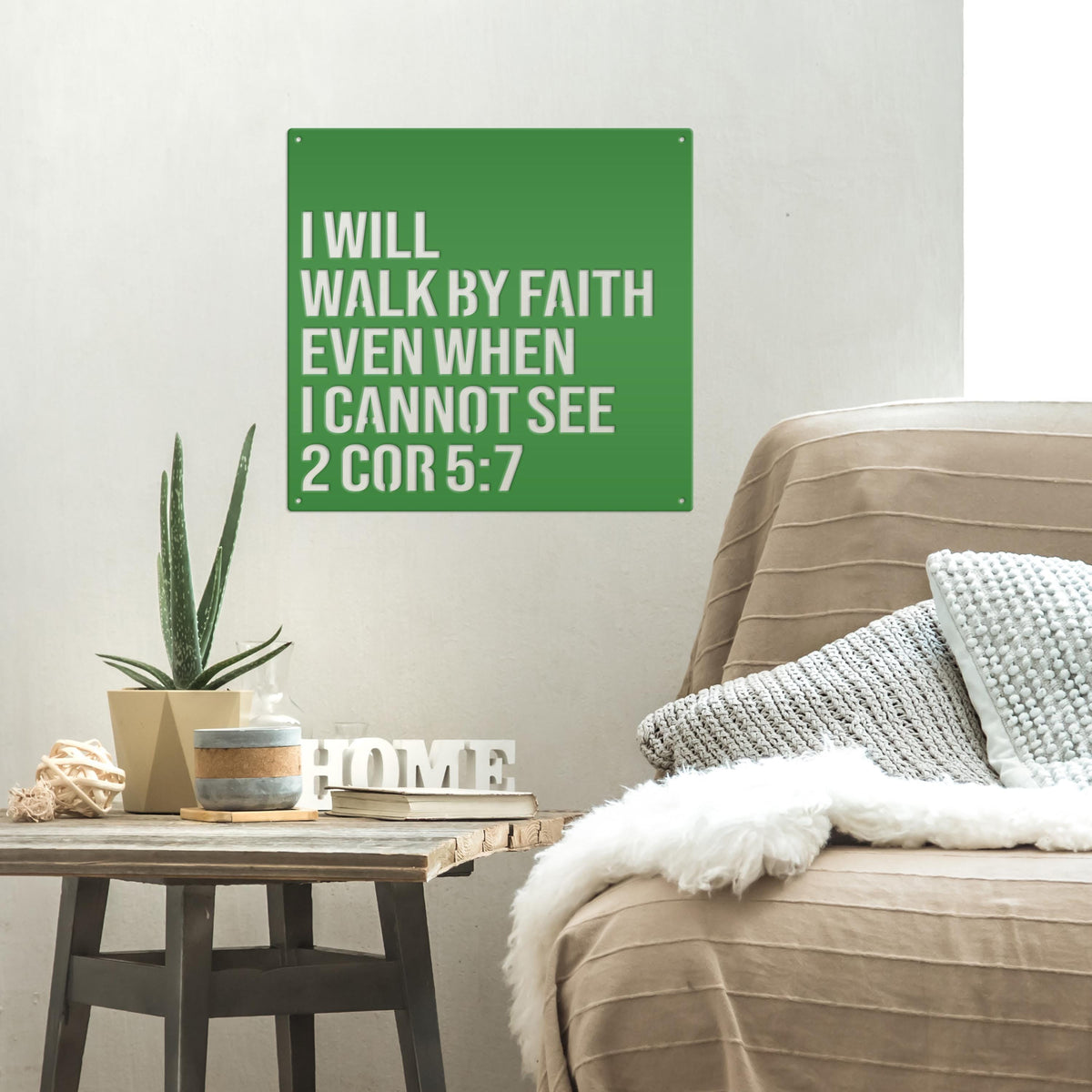 Christian Wall Art - 2 Corinthians 5:7 -Bible Verse