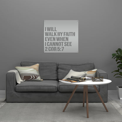 Christian Wall Art - 2 Corinthians 5:7 -Bible Verse