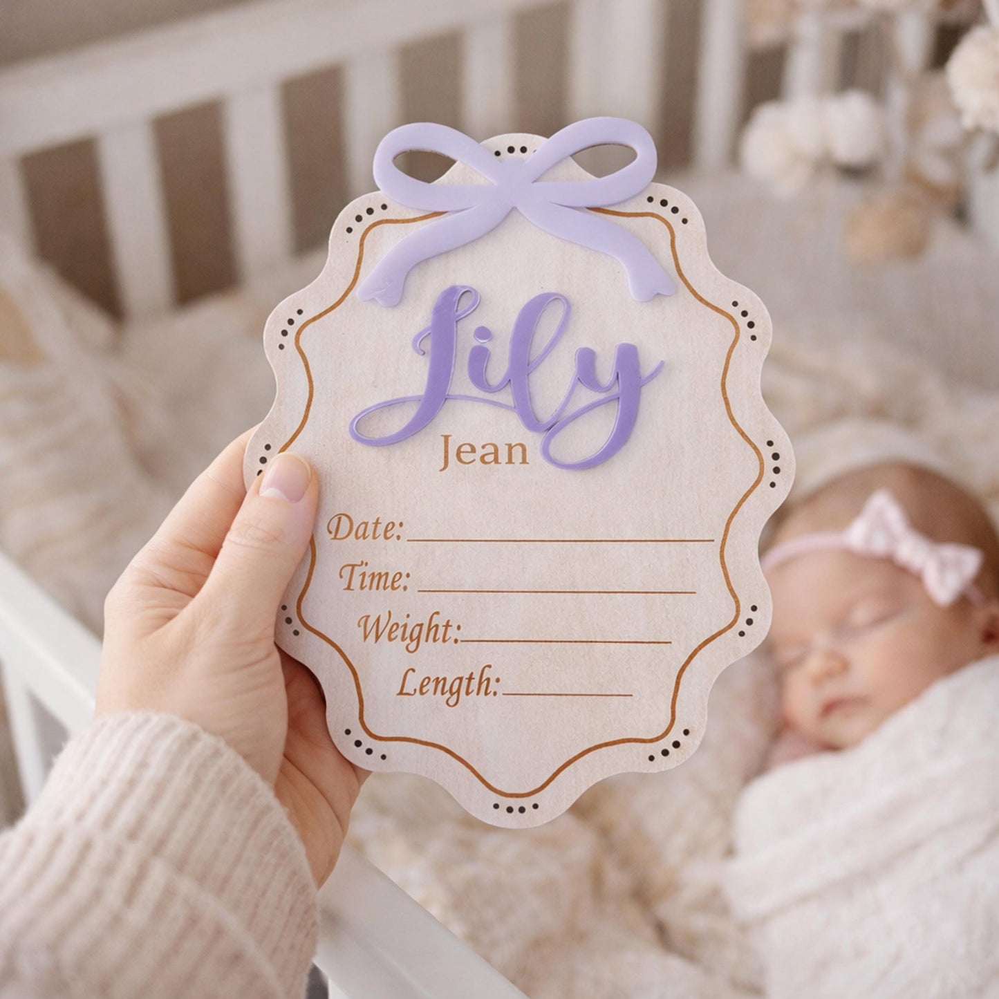 Personalised Bow Pregnancy Announcement Sign, Wooden Due Date Plaque l Baby Due Disc, Social Media Photo Prop, Coming Soon Pregnancy Gift