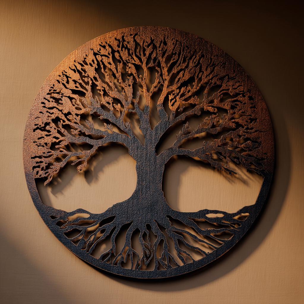 Tree of Life Metal Wall Art, UV Printed Aluminum Garden Decor