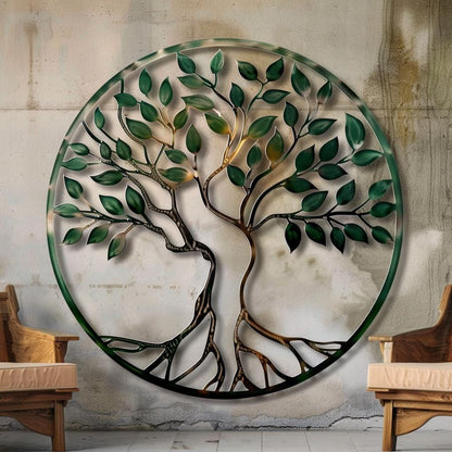 Custom Family Name Tree of Life Metal Wall Art (UV Printed Aluminum)