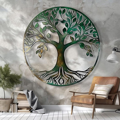Custom Family Name Tree of Life Metal Wall Art (UV Printed Aluminum)