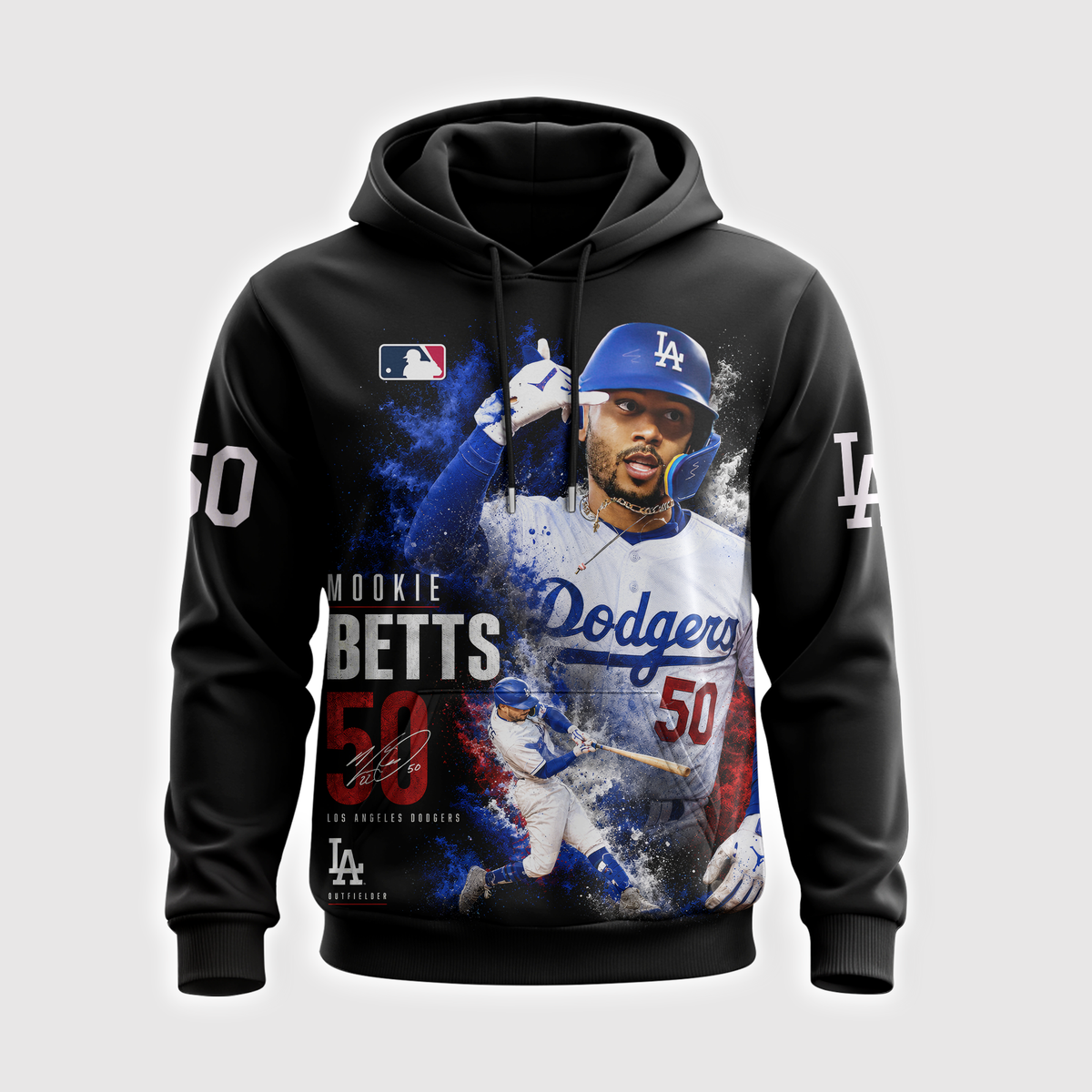 Mookie Betts No. 50 Baseball Fan Shirt — Hoodie —  | Los Angeles Dodgers Inspired MLB Apparel